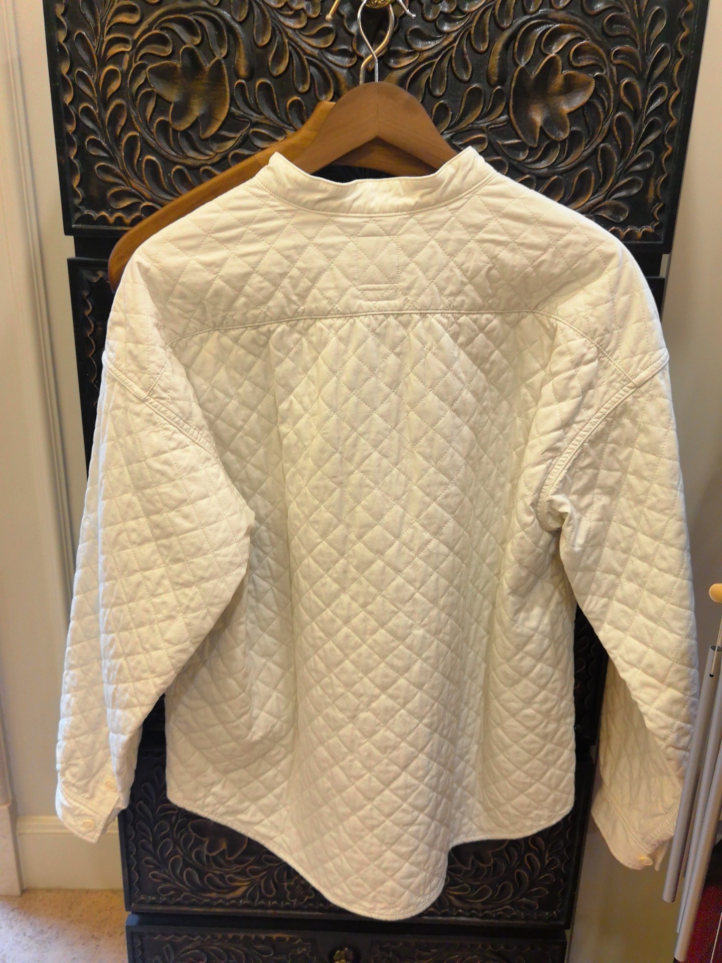 Visvim Quilted Palmer LS Off White — front