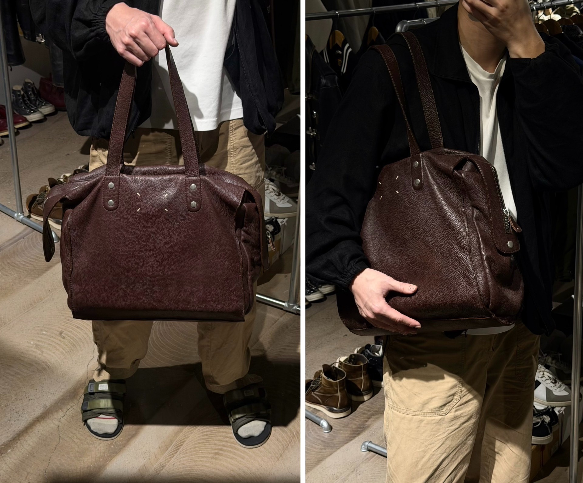 Maison Margiela 00s Leather Shoulder Bag