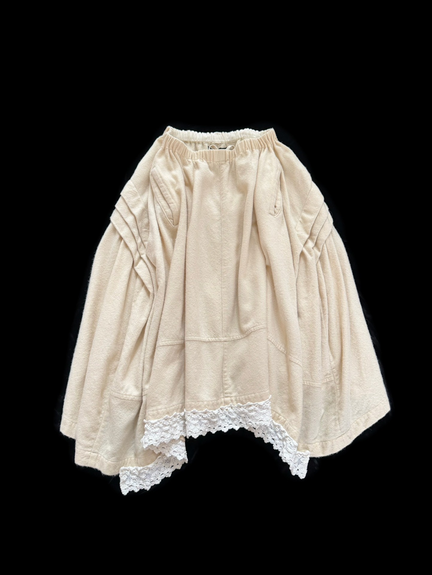 Comme des Garcons Tricot Wool Lace Skirt