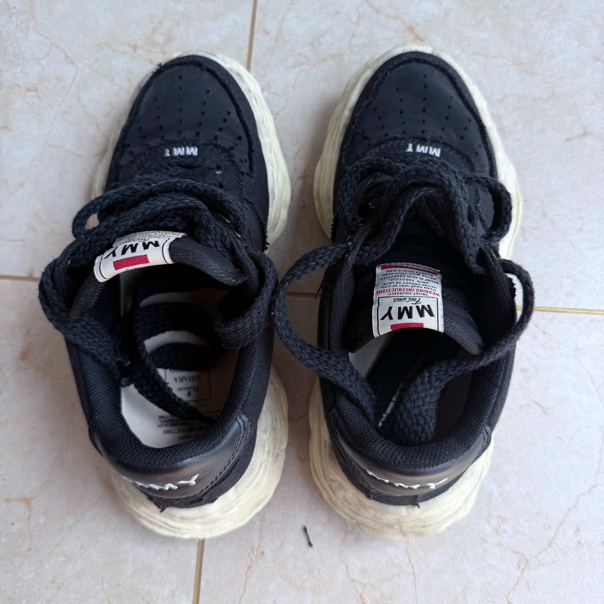 Maison Mihara MMY Dissolved Sneakers — back