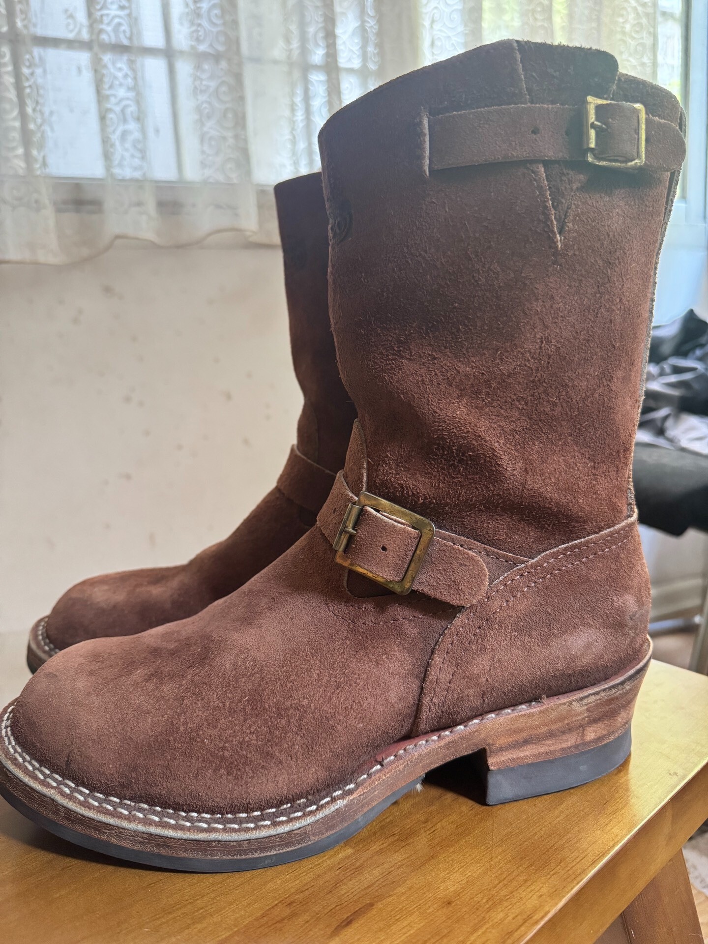 Wesco Boss Vintage Brown Suede Work Boots