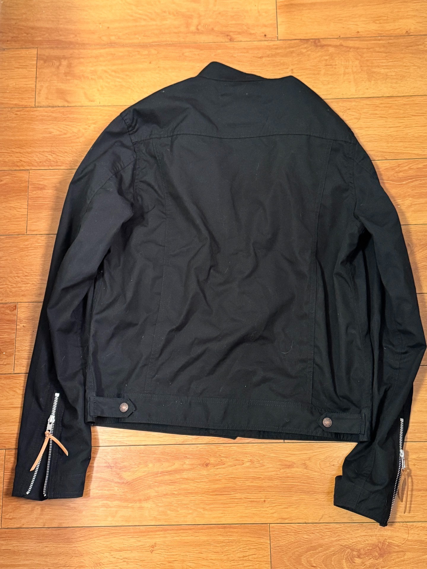 Iron Heart Black Motorcycle Jacket — front
