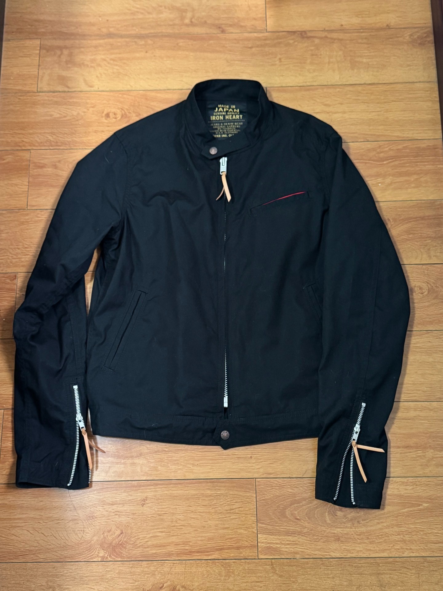 Iron Heart Black Motorcycle Jacket