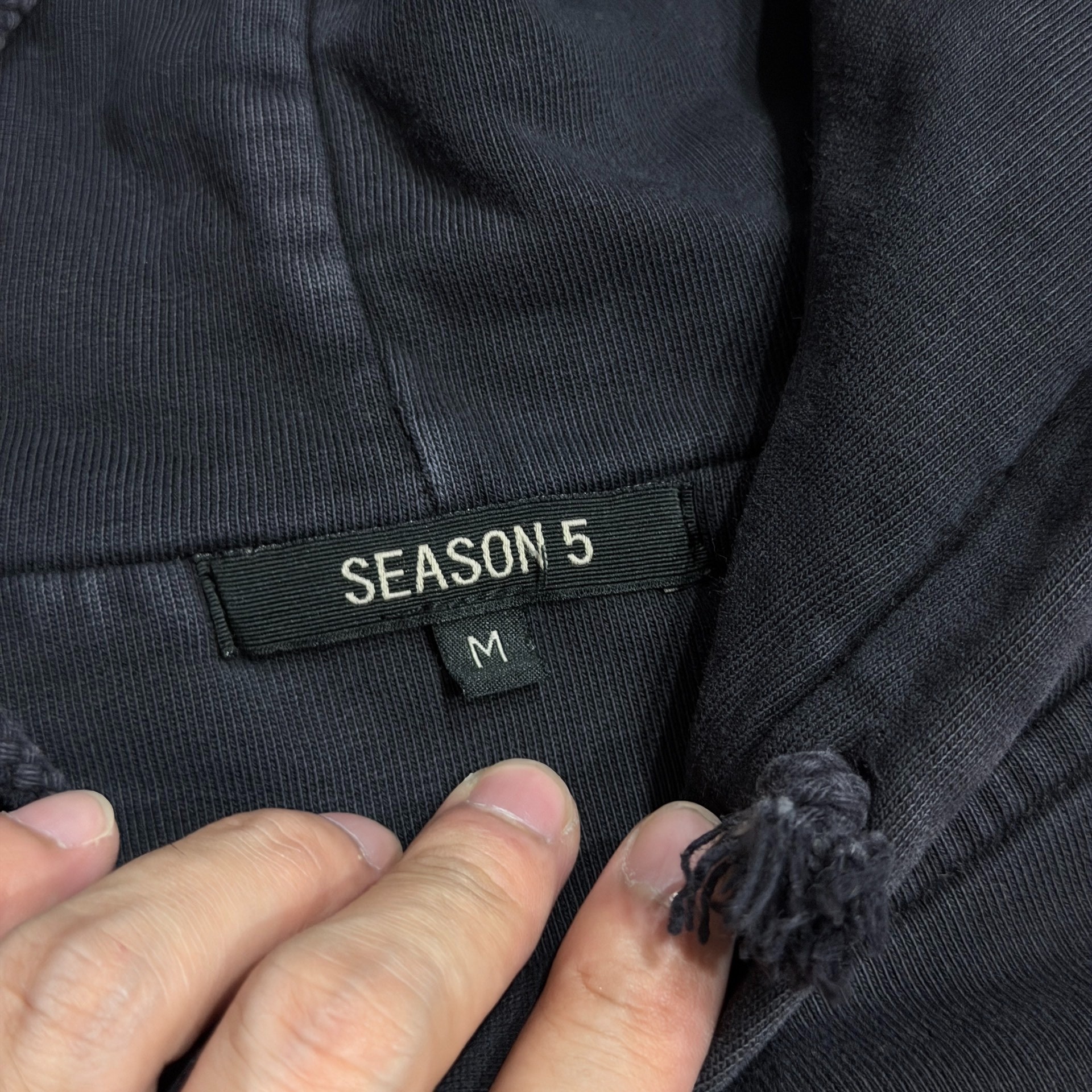 YEEZY Season5 Hoodie With Emblem — back