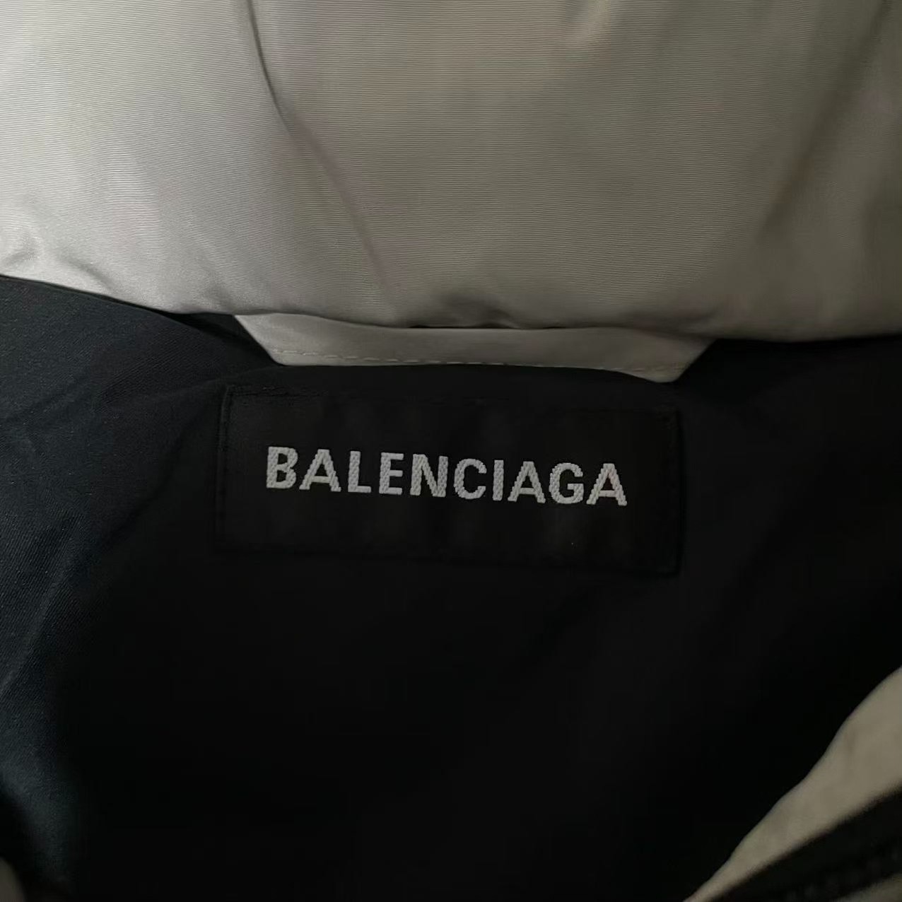 Balenciaga Off-white Down Puffer Jacket — detail
