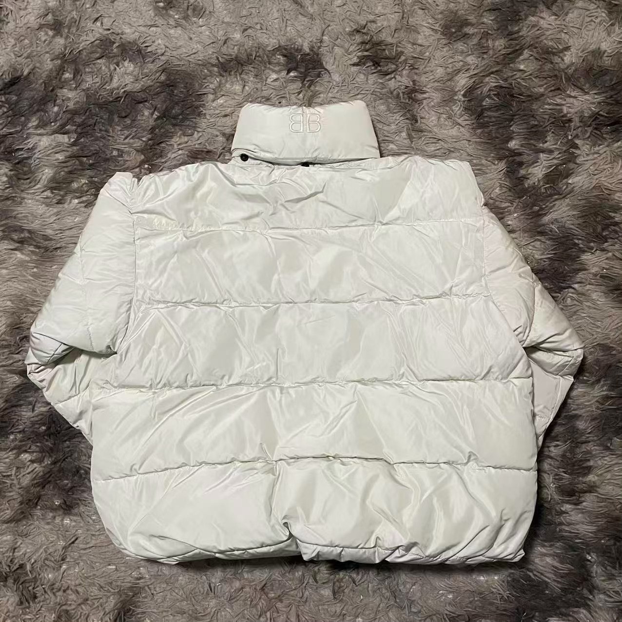 Balenciaga Off-white Down Puffer Jacket — front