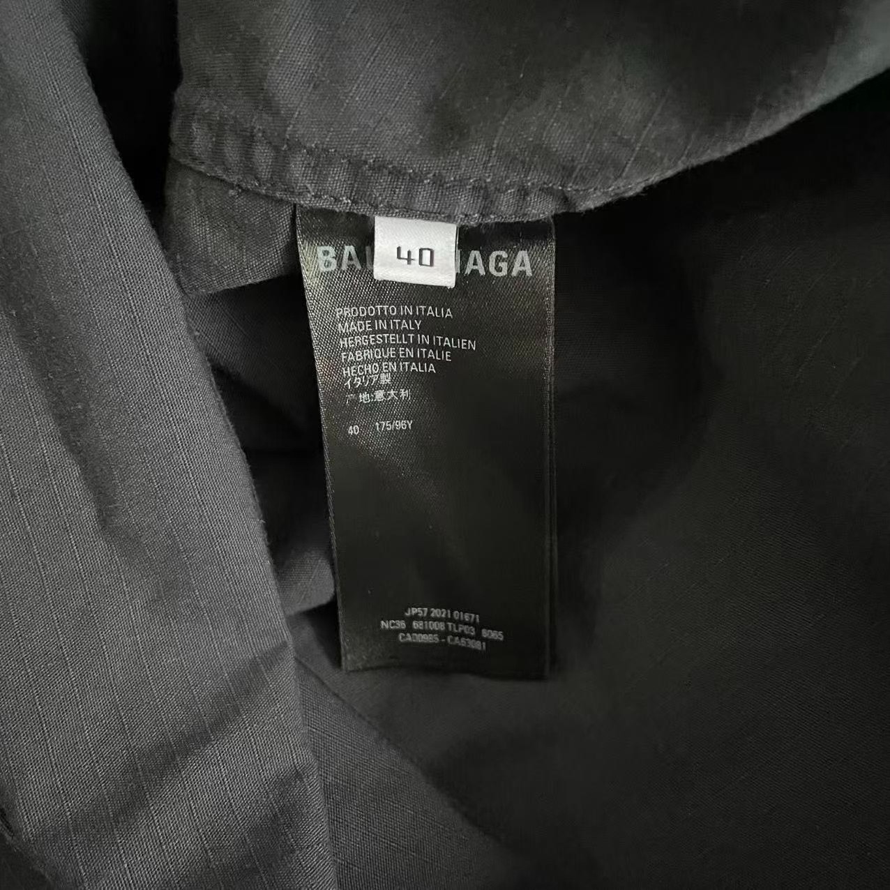 Balenciaga Cargo Four-Pocket Jacket — back