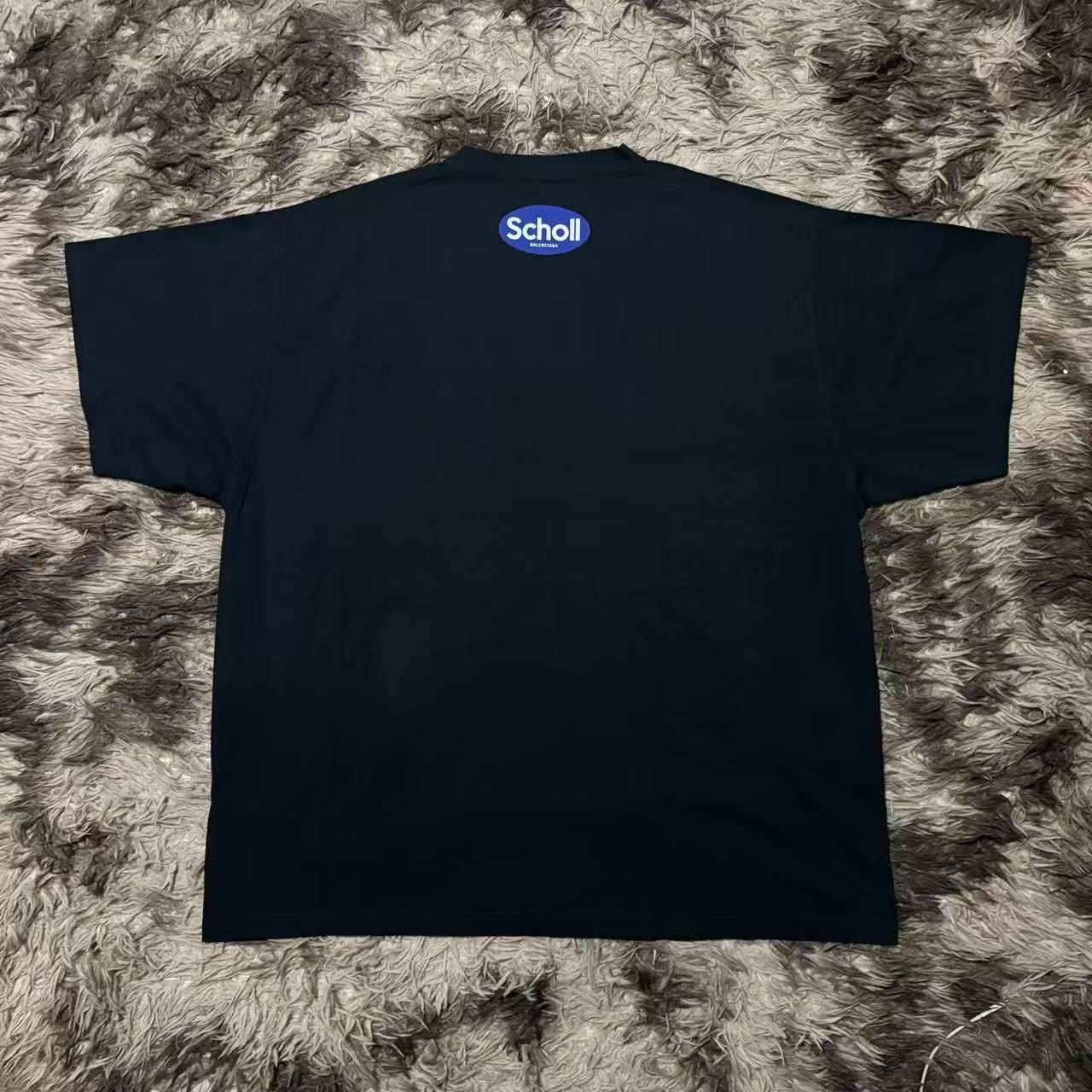 Balenciaga New Scholl Print Short-Sleeve Tee — front