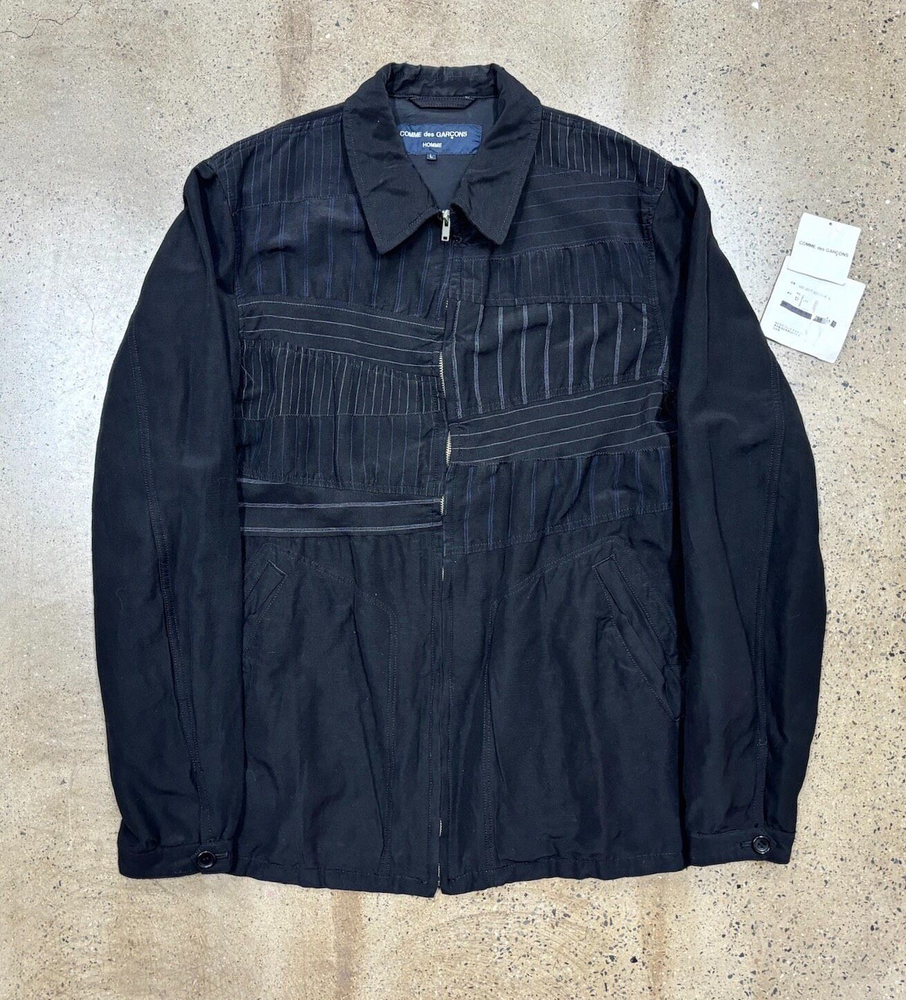 Comme des Garcons Homme Striped Wool Jacket