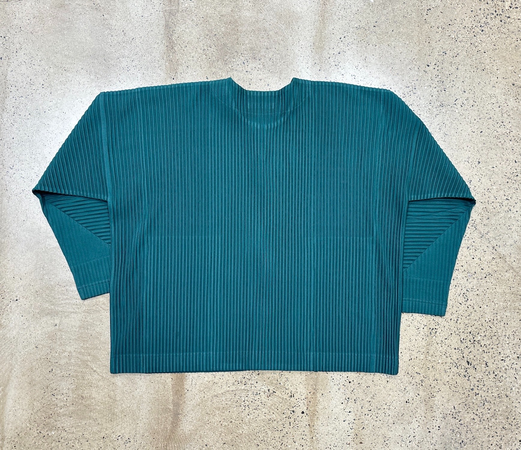 Issey Miyake Pleated Button Cardigan — front