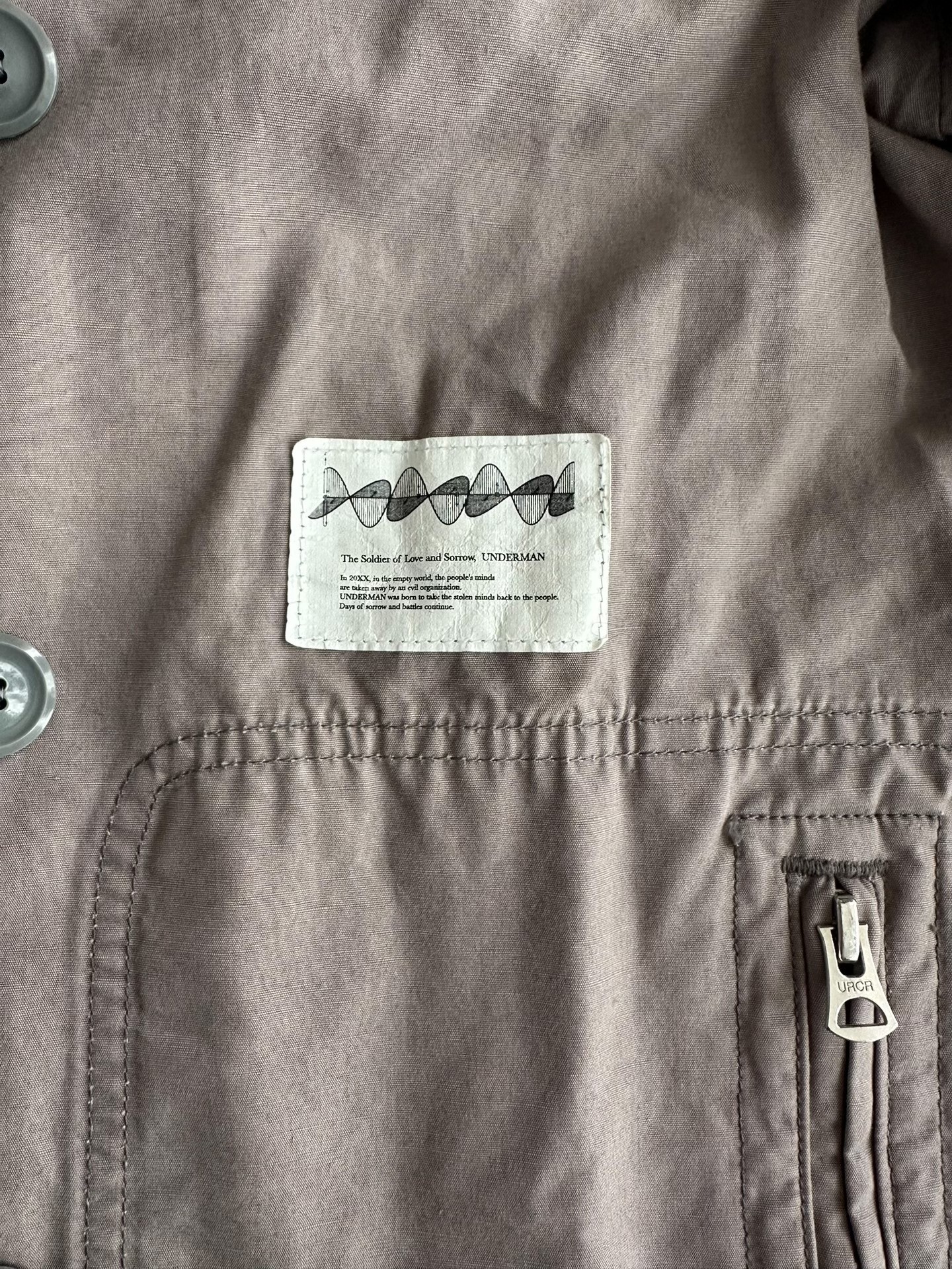 UNDERCOVER 11ss UNDERMAN Double-Breasted Jacket — back
