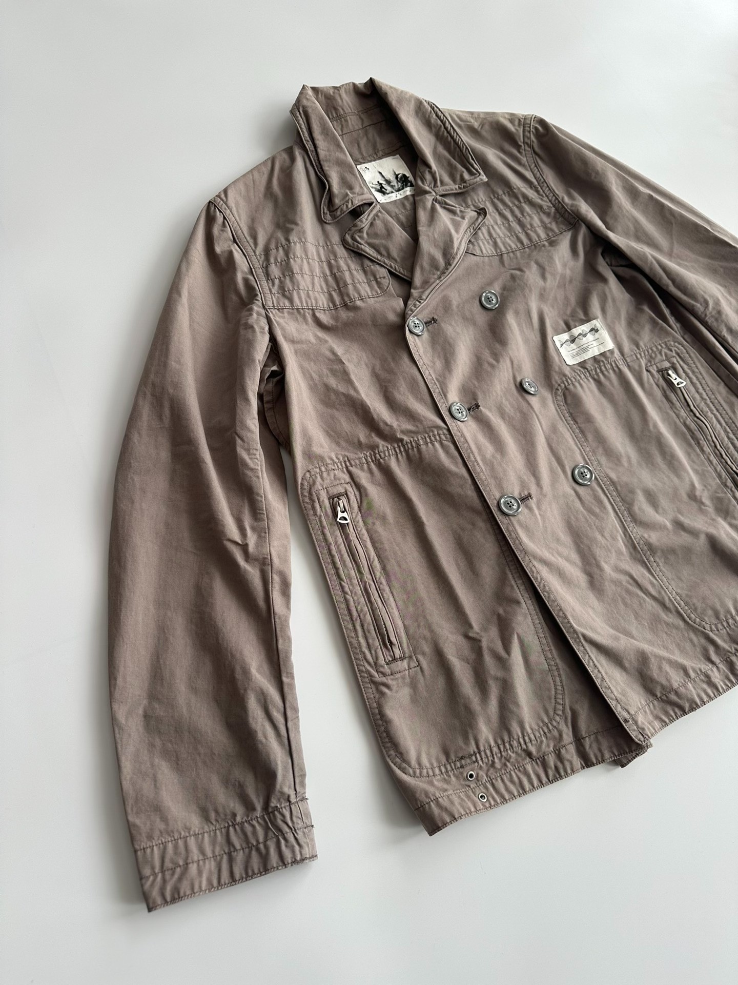 UNDERCOVER 11ss UNDERMAN Double-Breasted Jacket — label