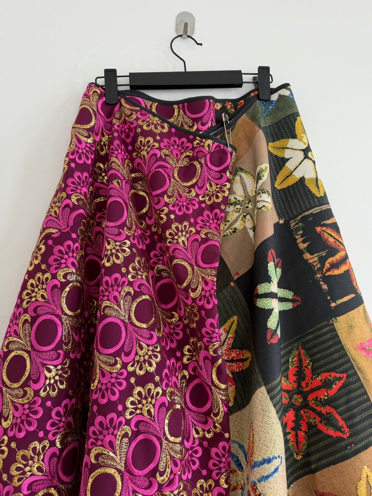 Comme des Garcons 1999 Patchwork Runway Skirt — back