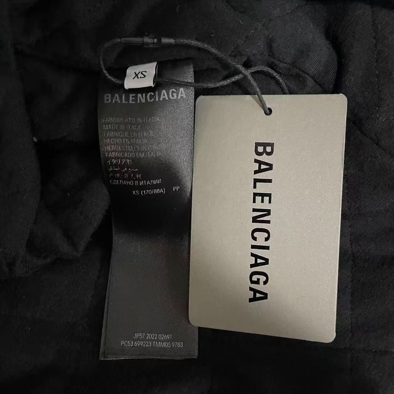 Balenciaga 23ss Plaid Flannel Jacket — back