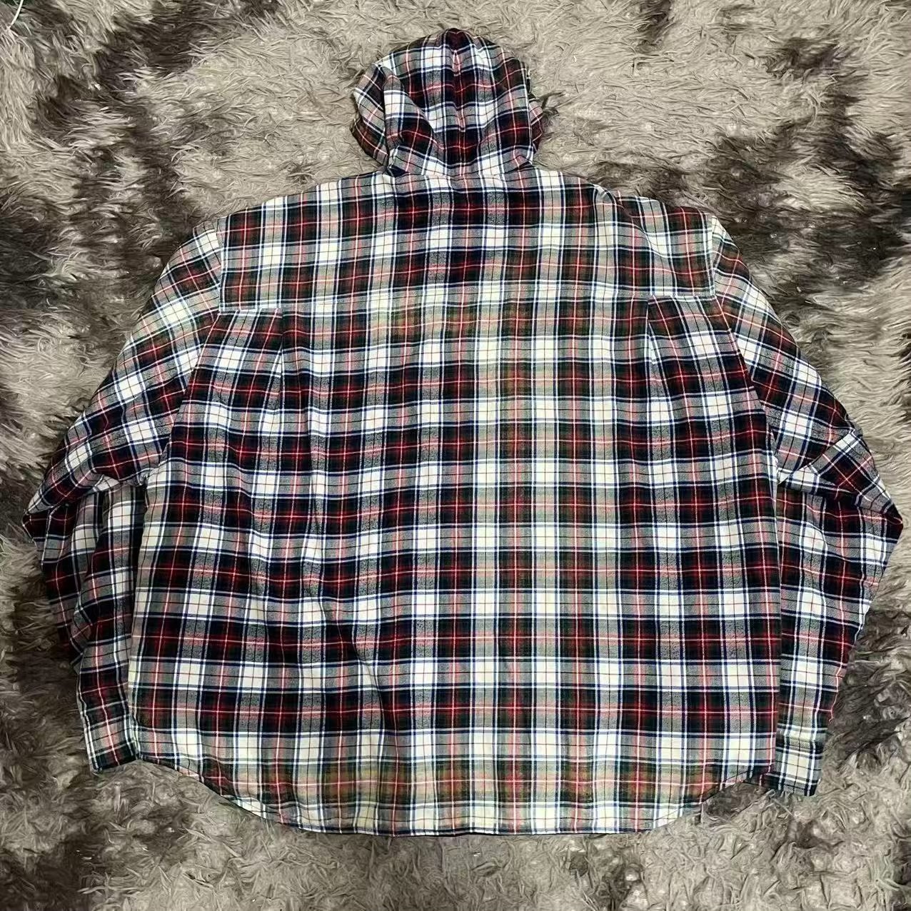 Balenciaga 23ss Plaid Flannel Jacket — front