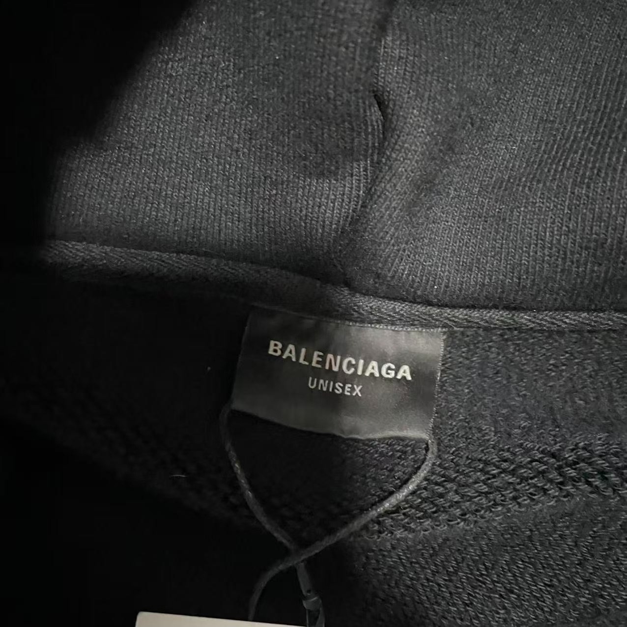 Balenciaga 23FW Distressed Zip-Up Hoodie — detail