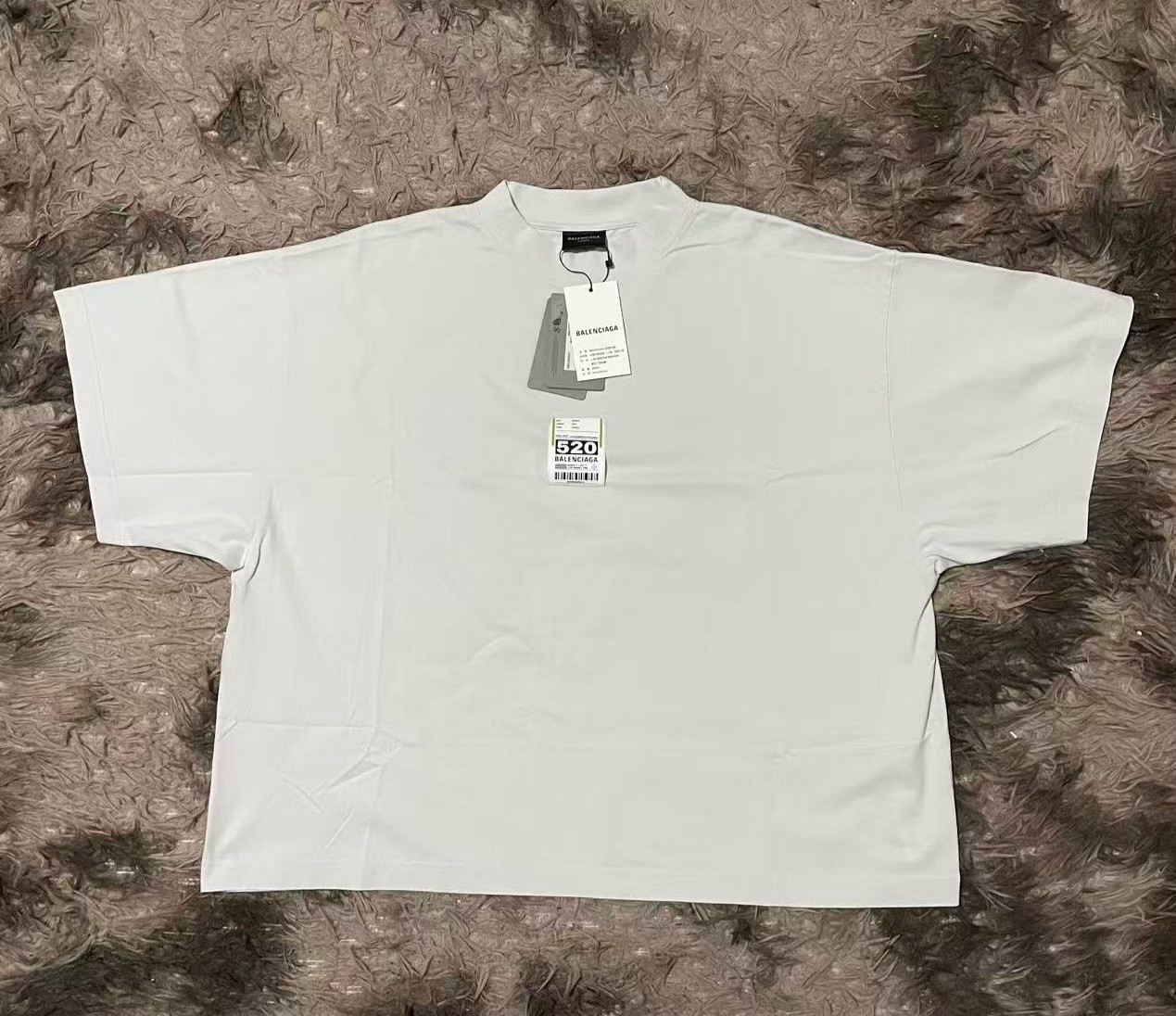 Balenciaga 520 Plane Ticket Sticker Tee