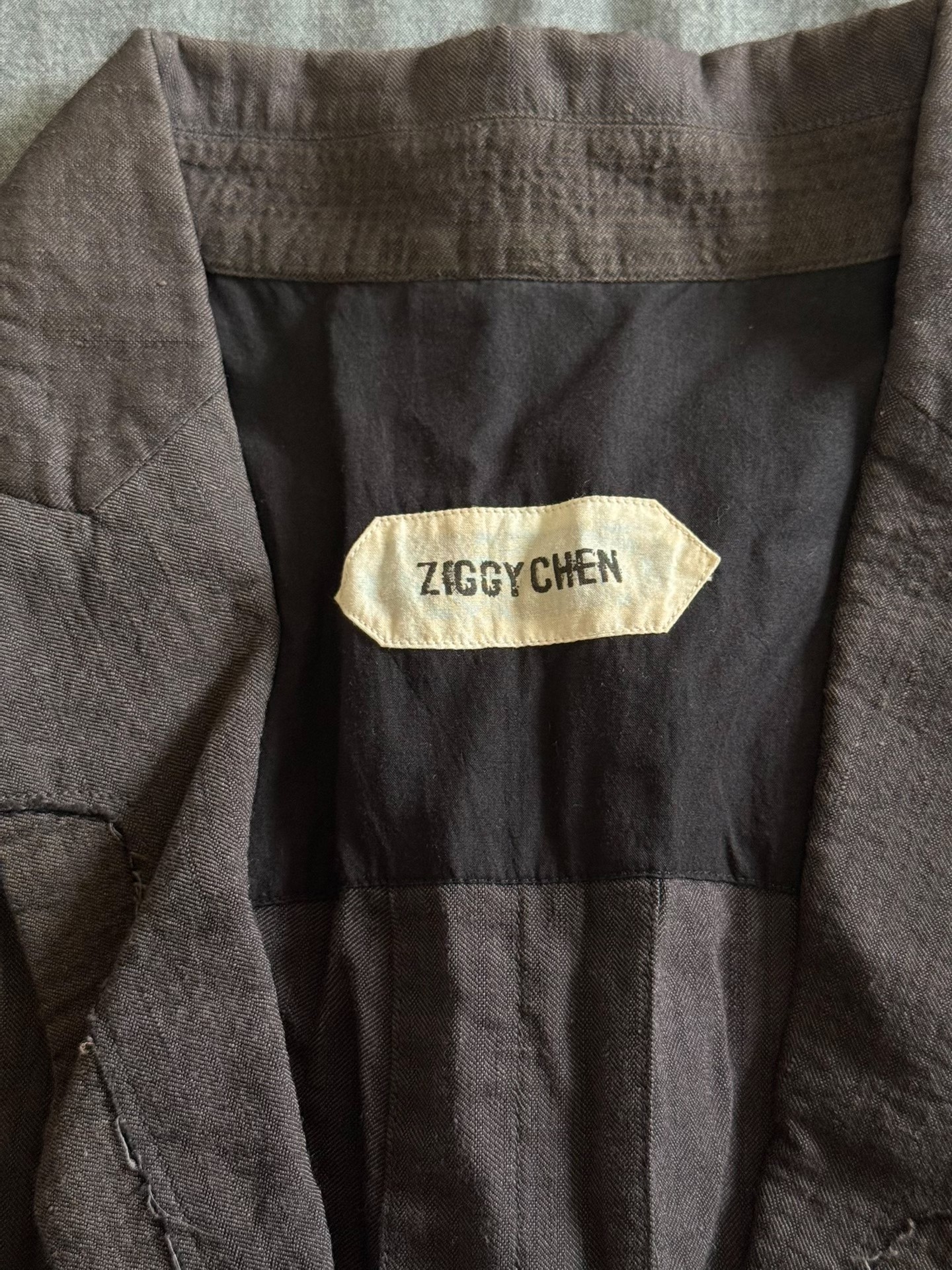 Ziggy Chen 15SS Double Sleeve Long Jacket — detail