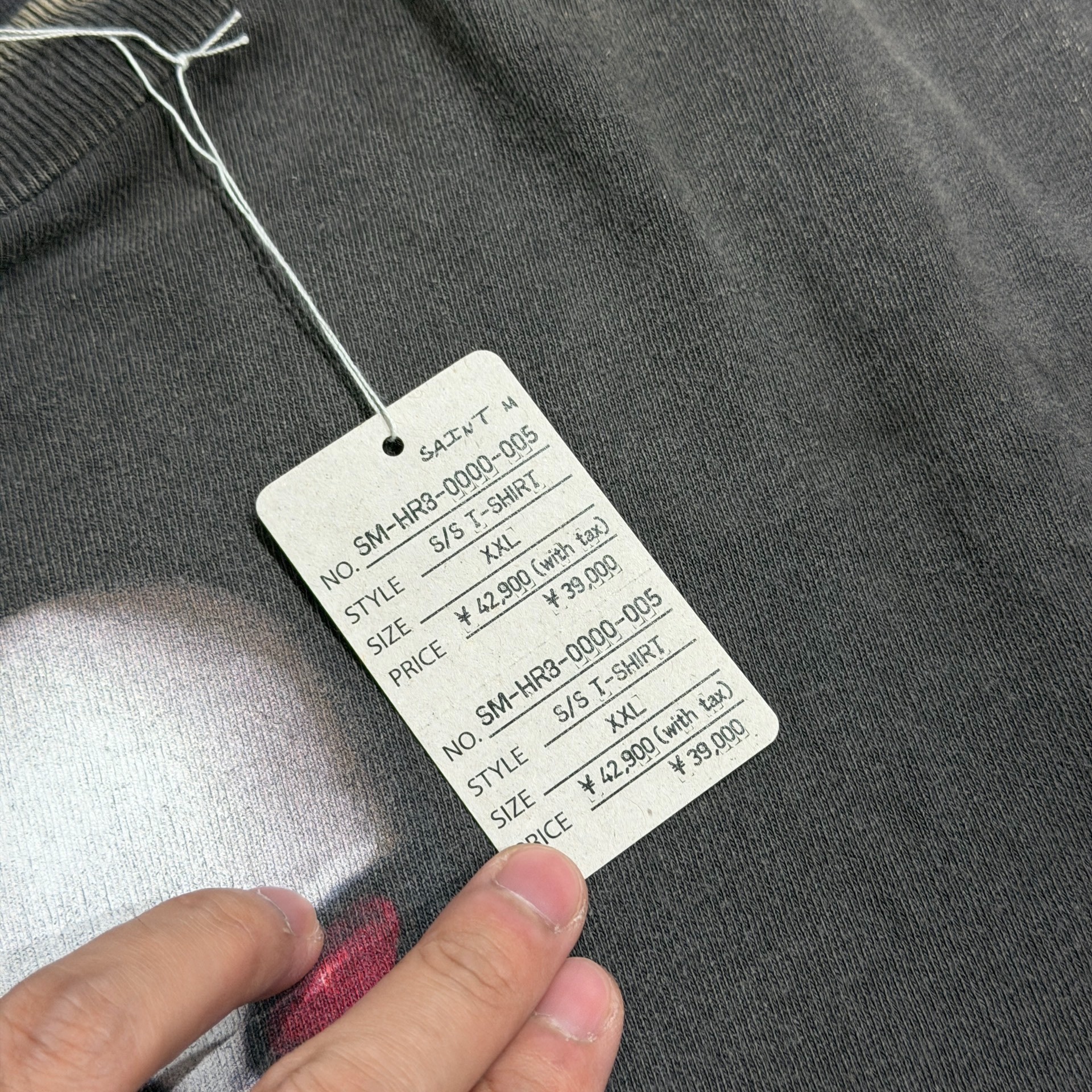 Saint Michael Alien Graphic Faded Tee — back