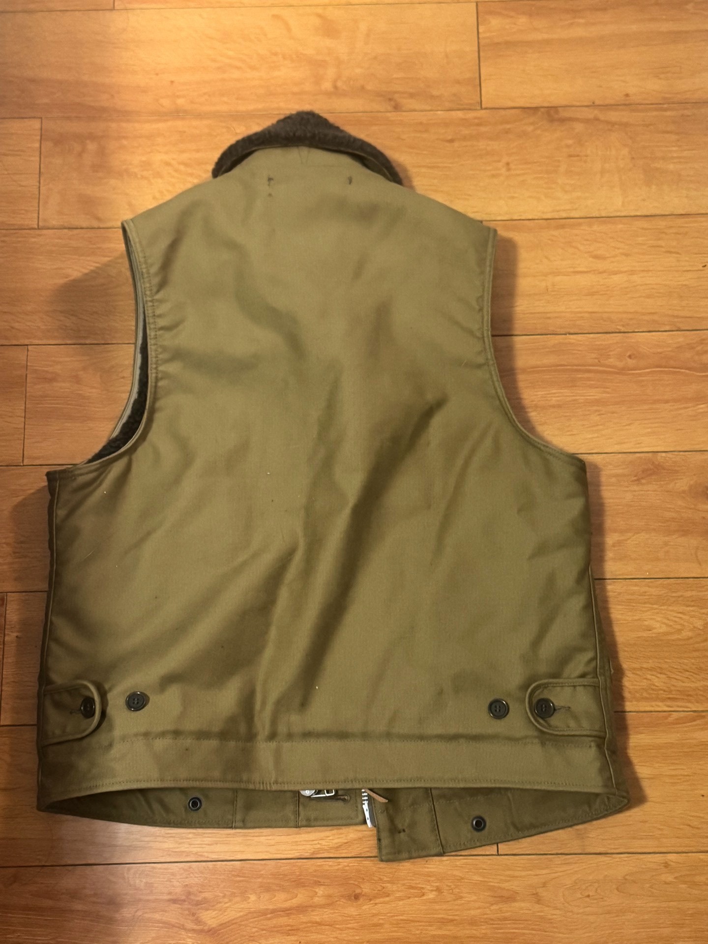 Iron Heart N1 Olive Green Vest — front