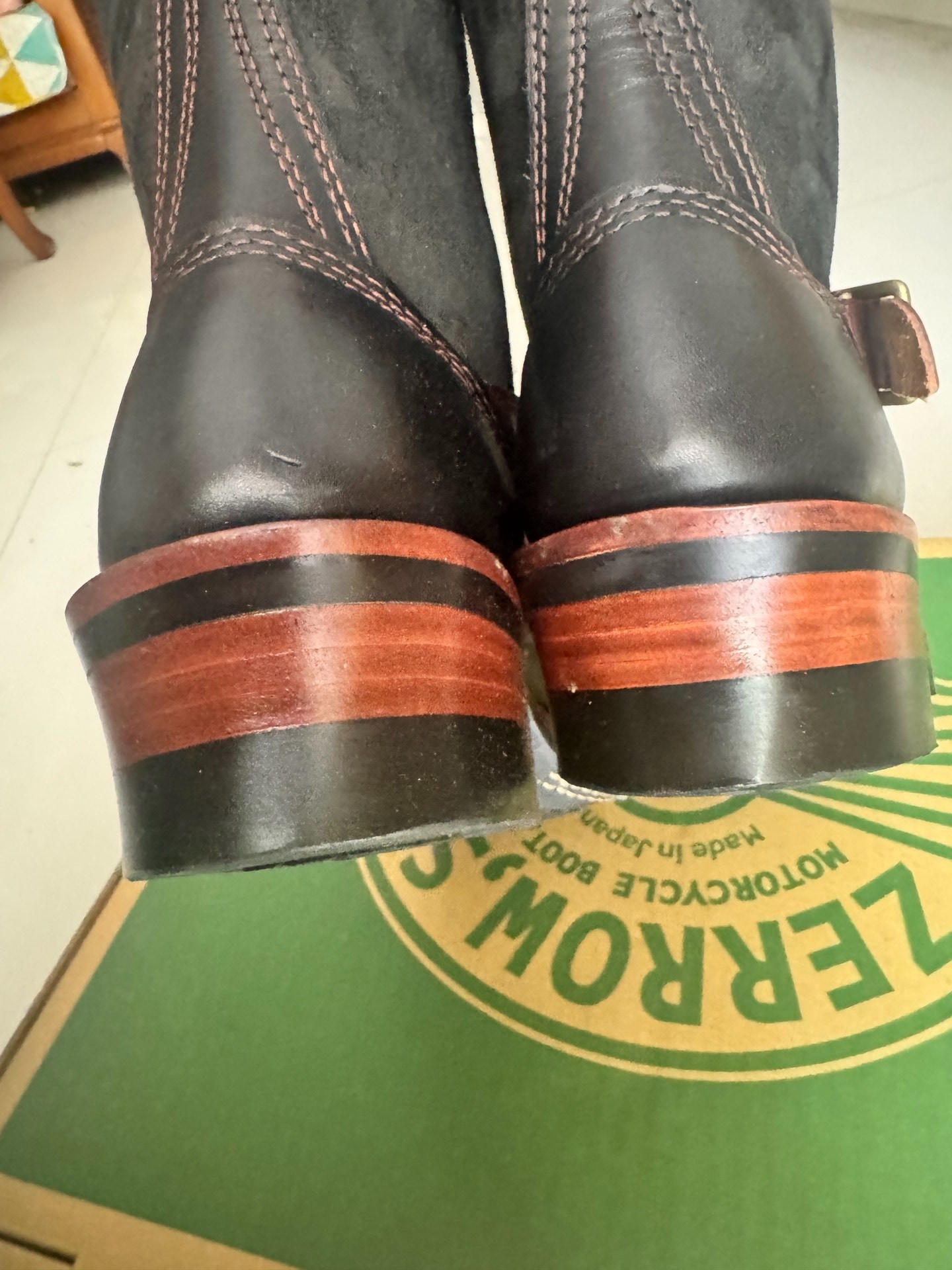 Zerrow's Type One Engineer Boots — label