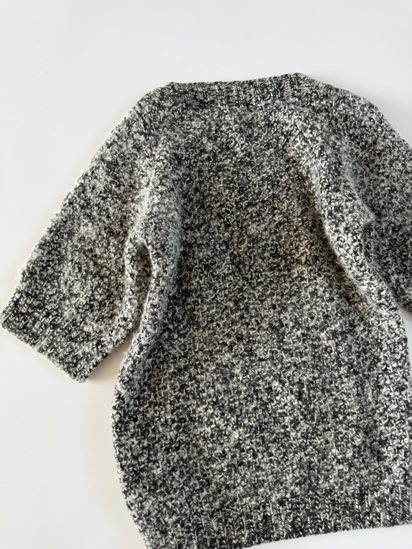 Dries Van Noten Short Sleeve Cable Knit Top — back