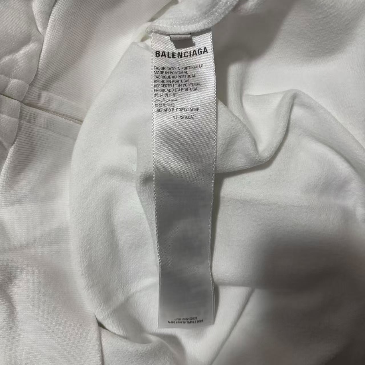 Balenciaga 23ss WFP Zip Hoodie — label