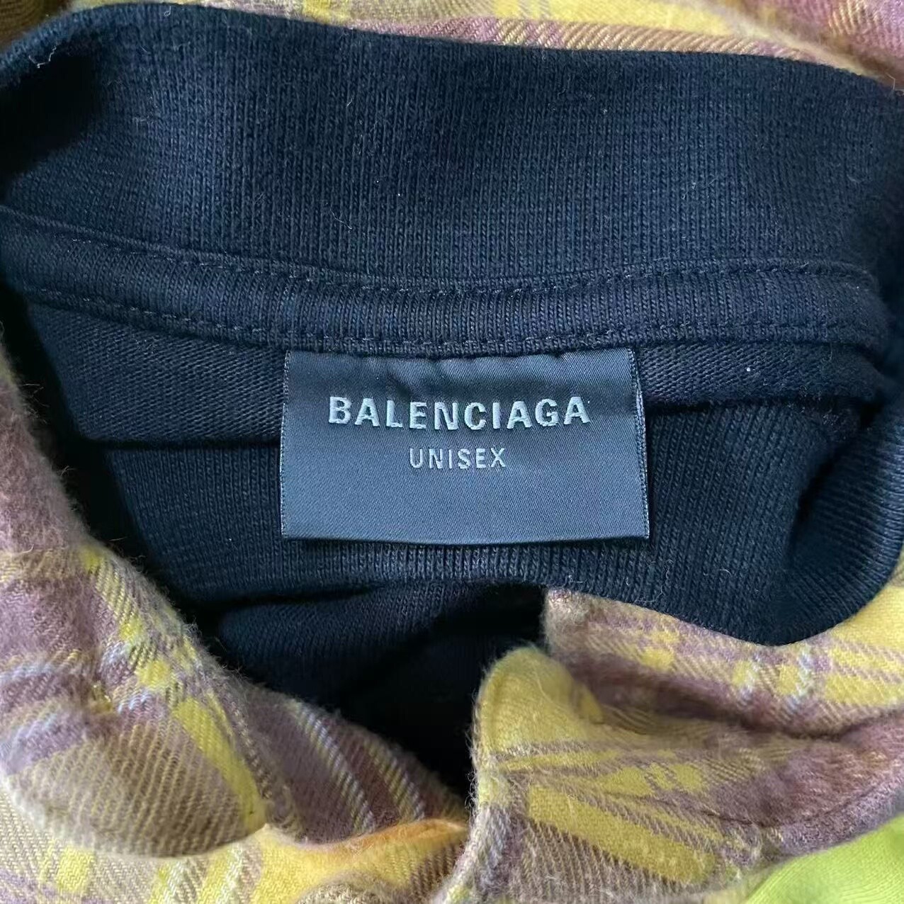 Balenciaga Neon Yellow Hooded Jacket — detail