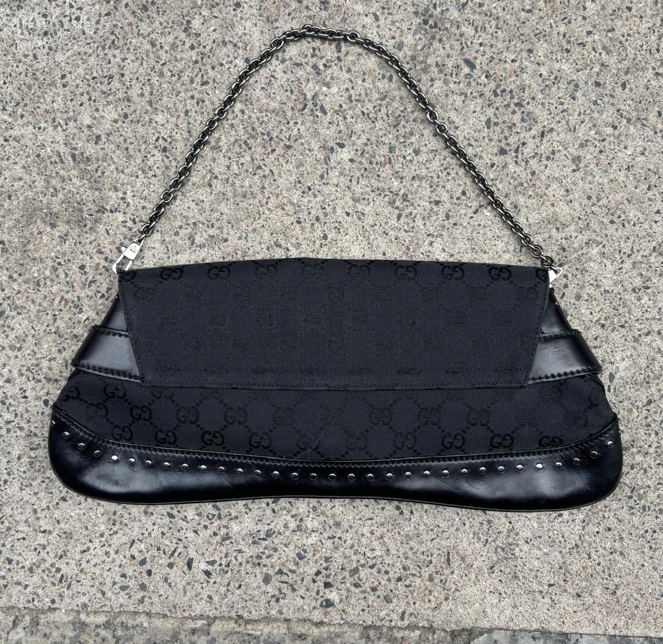 Gucci Horsebit GG Monogram Bag — back