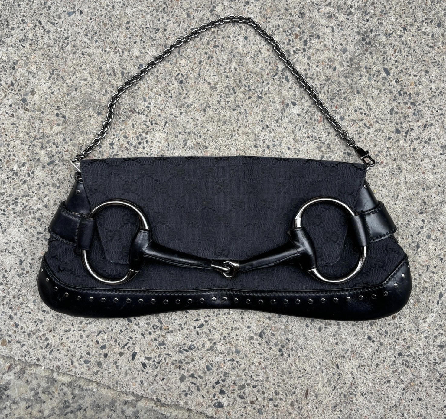 Gucci Horsebit GG Monogram Bag
