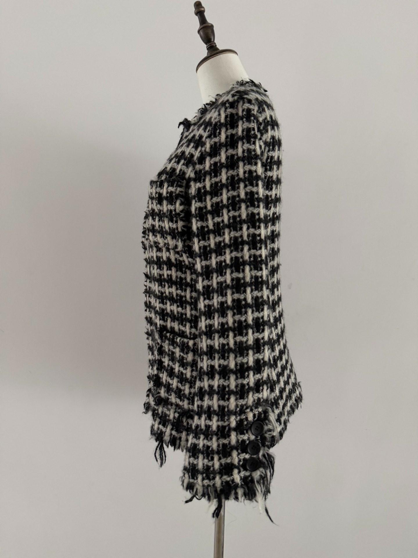 JUNYA WATANABE Houndstooth Bouclé Jacket — front