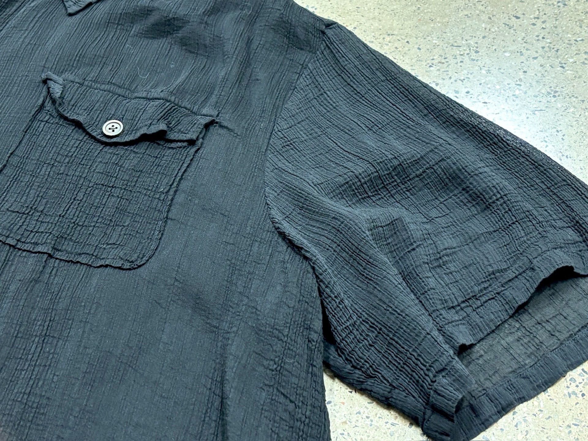 Our Legacy Military Short Sleeve Shirt — label