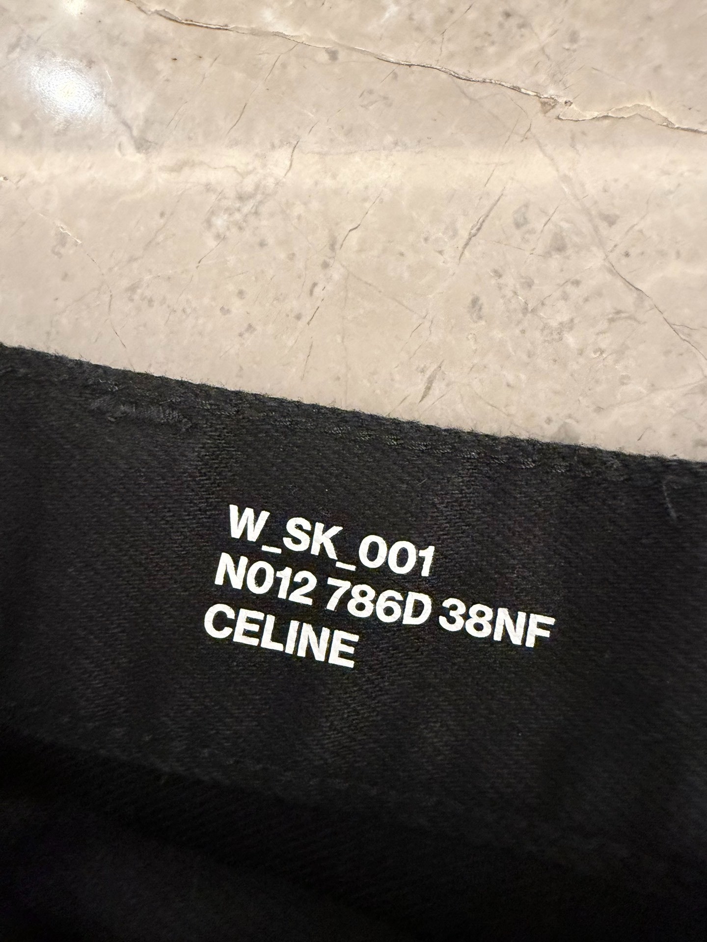 Celine Hedi Slimane SK001 Black Jeans — back