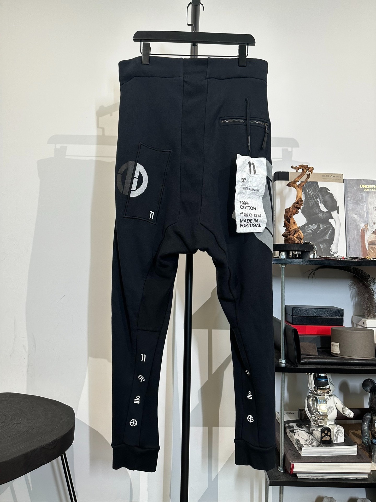 Boris Bidjan Saberi Black Sweatpants