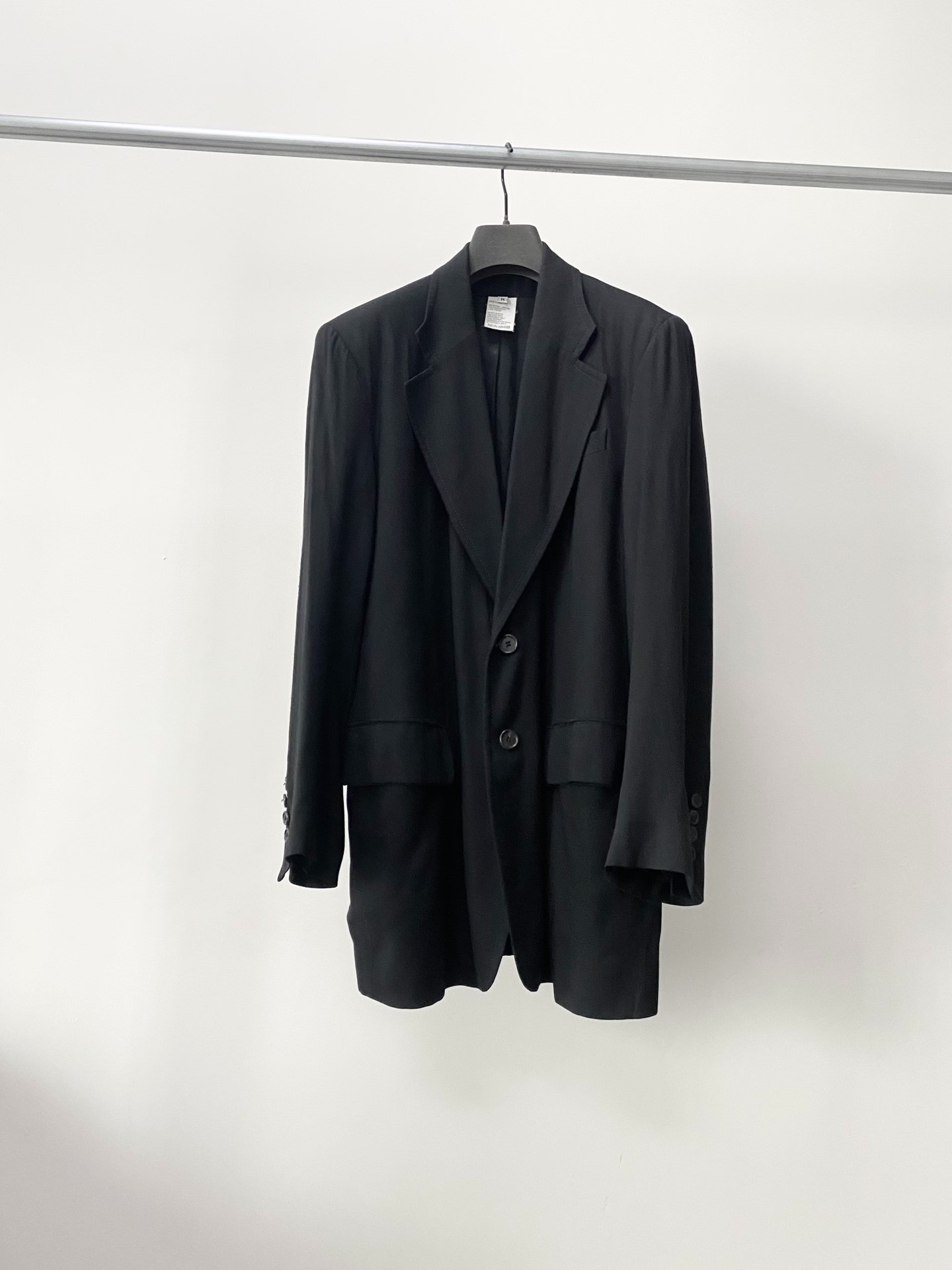 Ann Demeulemeester 1998 Fall Blazer — detail