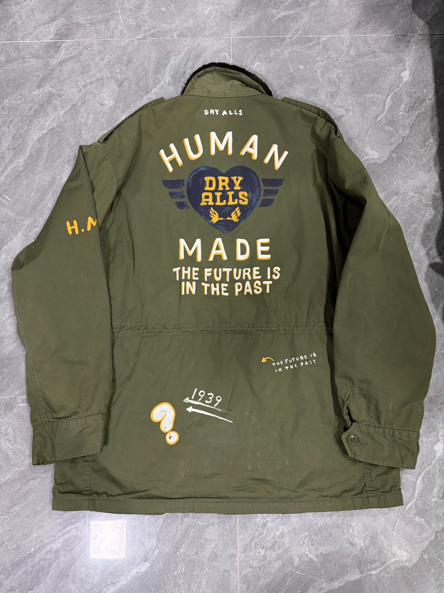 Human Made FW24 Olive Military Jacket — front
