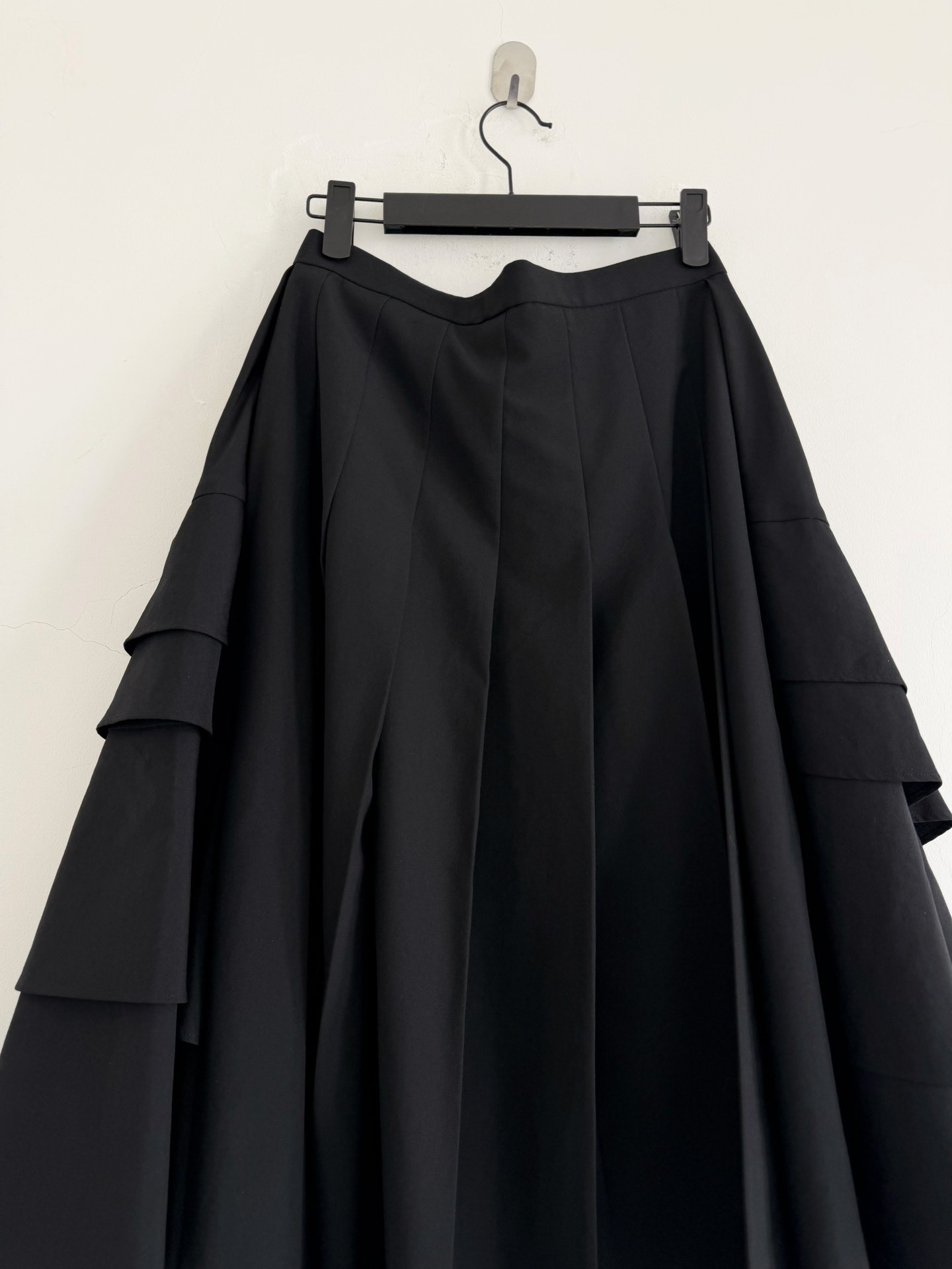 Comme des Garcons Asymmetrical Wool Skirt — detail