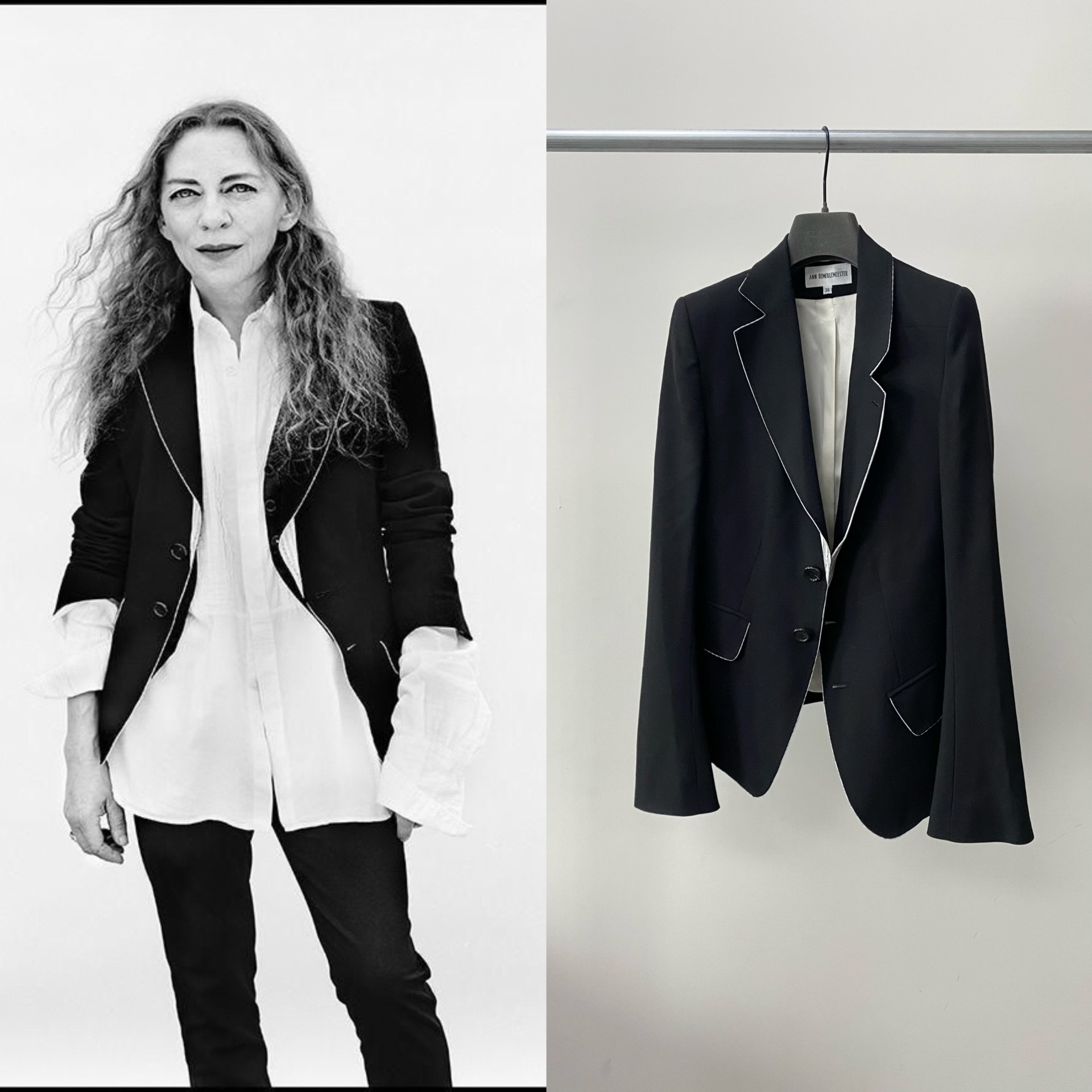 Ann Demeulemeester 2007SS Black Blazer