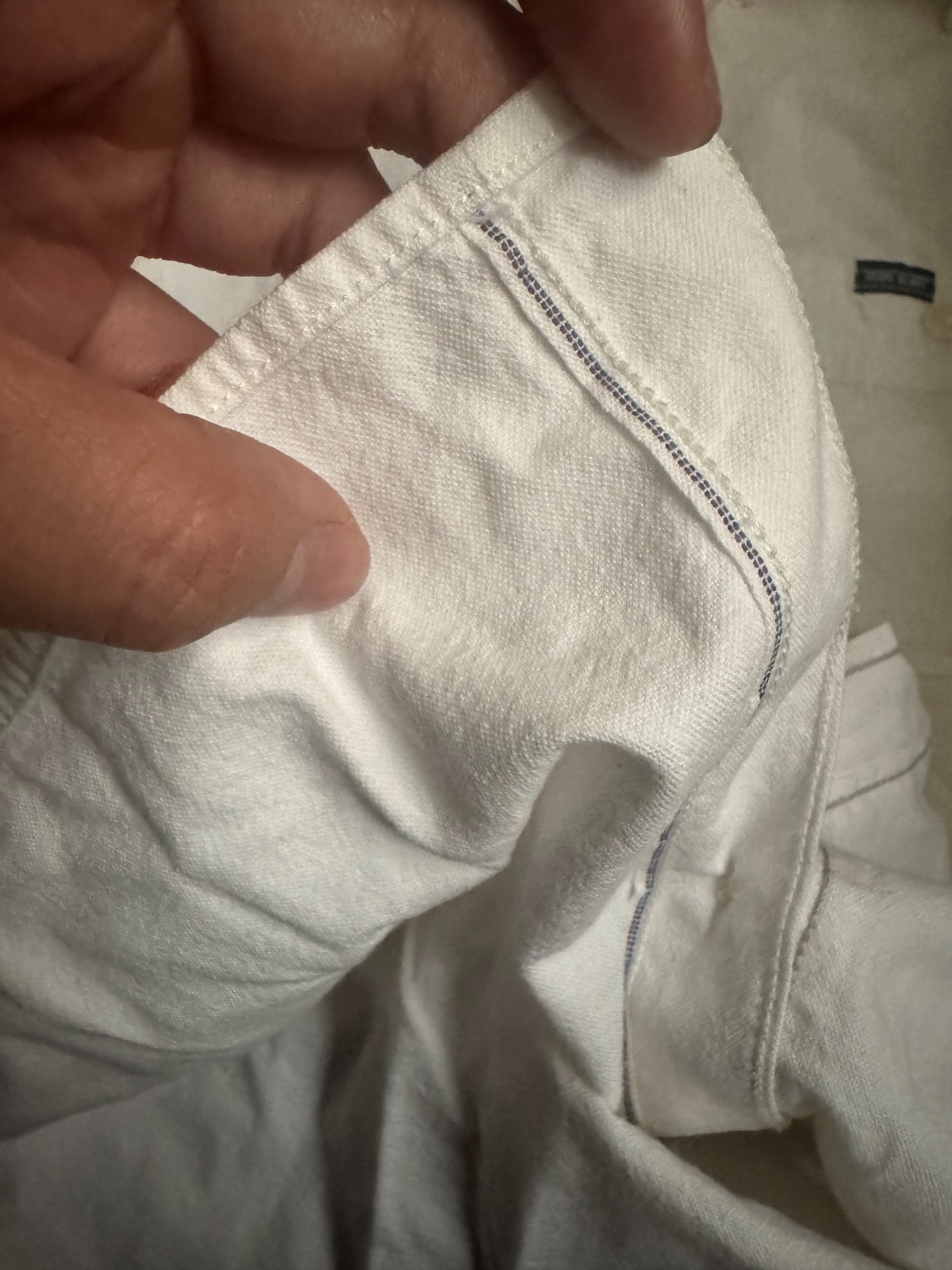 Iron Heart Heavyweight Cotton Linen Shirt — label