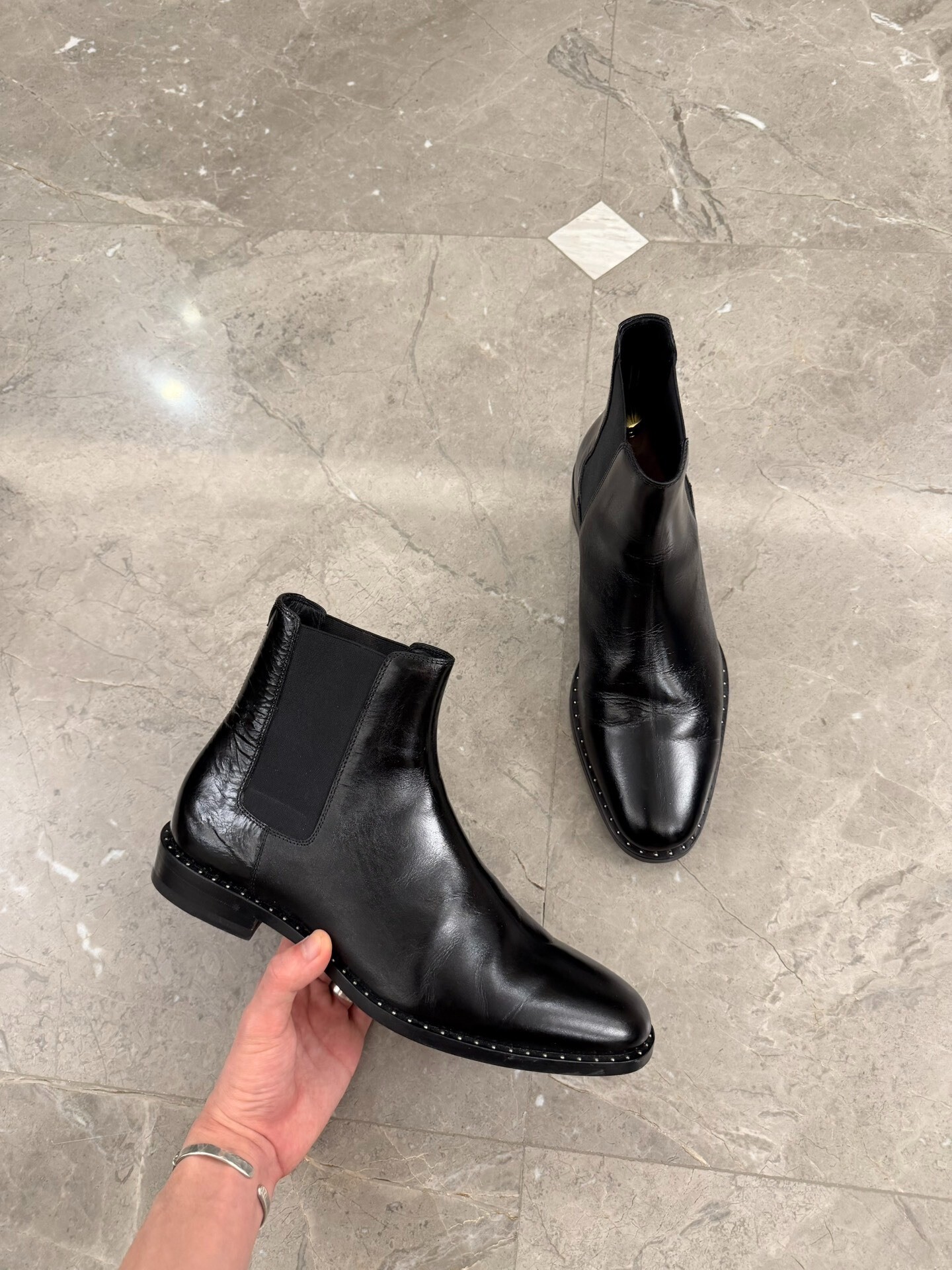 Saint Laurent 14FW Rivet Chelsea Boots