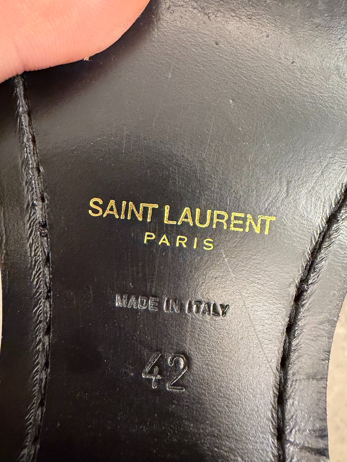 Saint Laurent 14FW Rivet Chelsea Boots — back