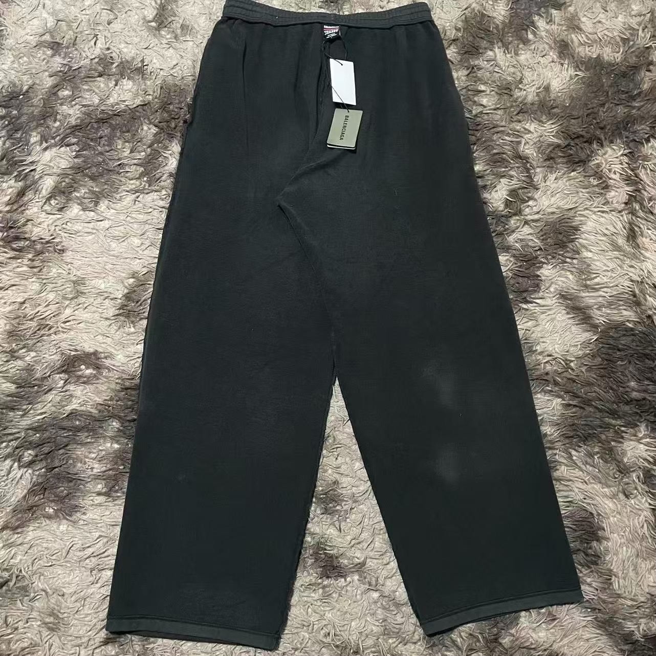 Balenciaga FW24 Wide-Leg Knit Sweatpants — front
