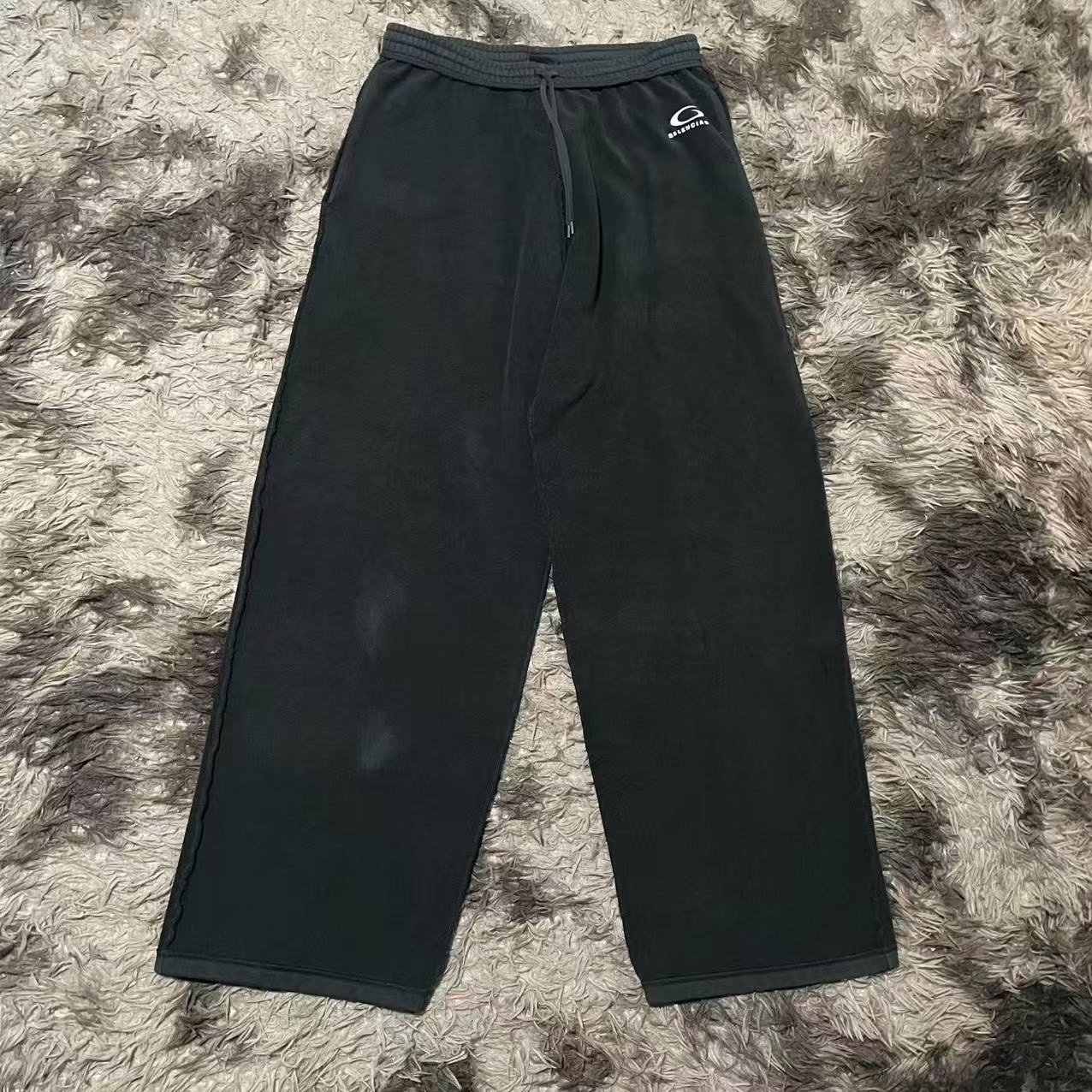 Balenciaga FW24 Wide-Leg Knit Sweatpants