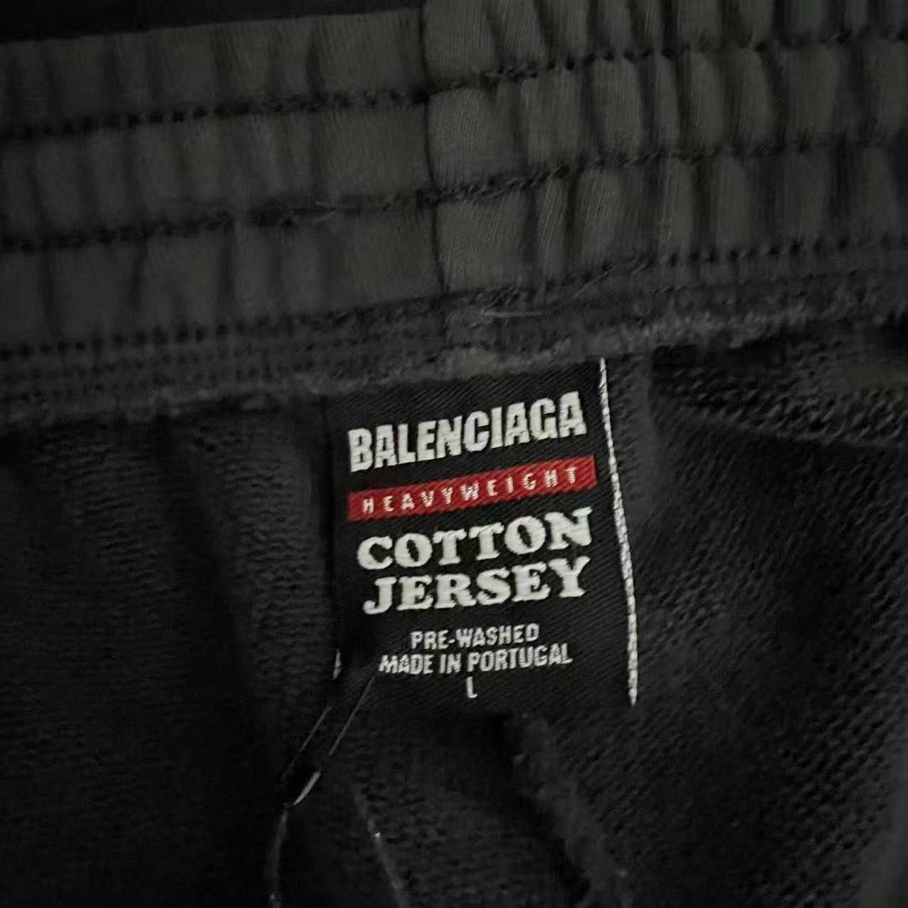 Balenciaga FW24 Wide-Leg Knit Sweatpants — detail