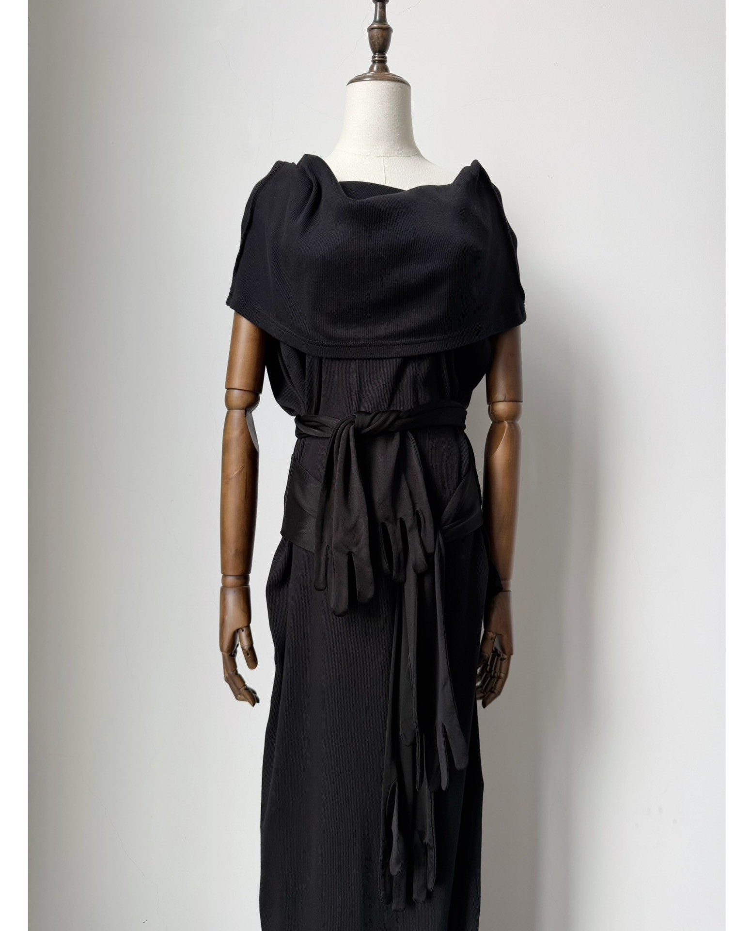 MM6 Maison Margiela Glove Belt Knit Dress — back