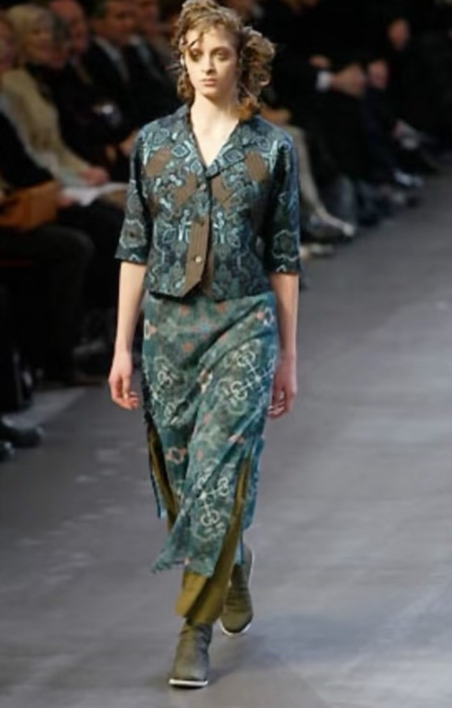 Issey Miyake 02FW Church Light Slit Skirt