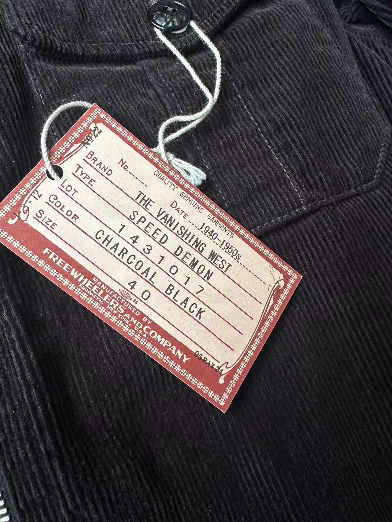 Freewheelers Speed Demon Corduroy Jacket — detail