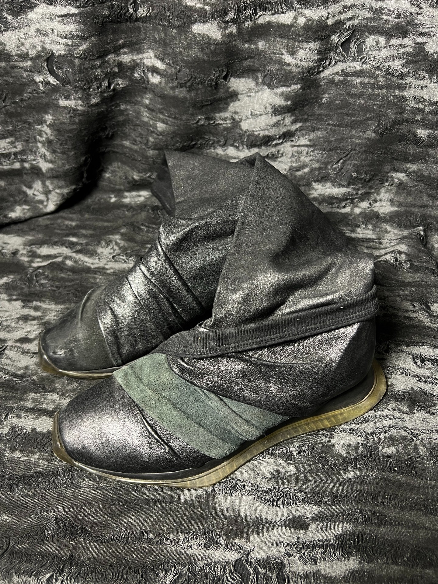 Rick Owens 19FW Runway Transparent Sole Boots