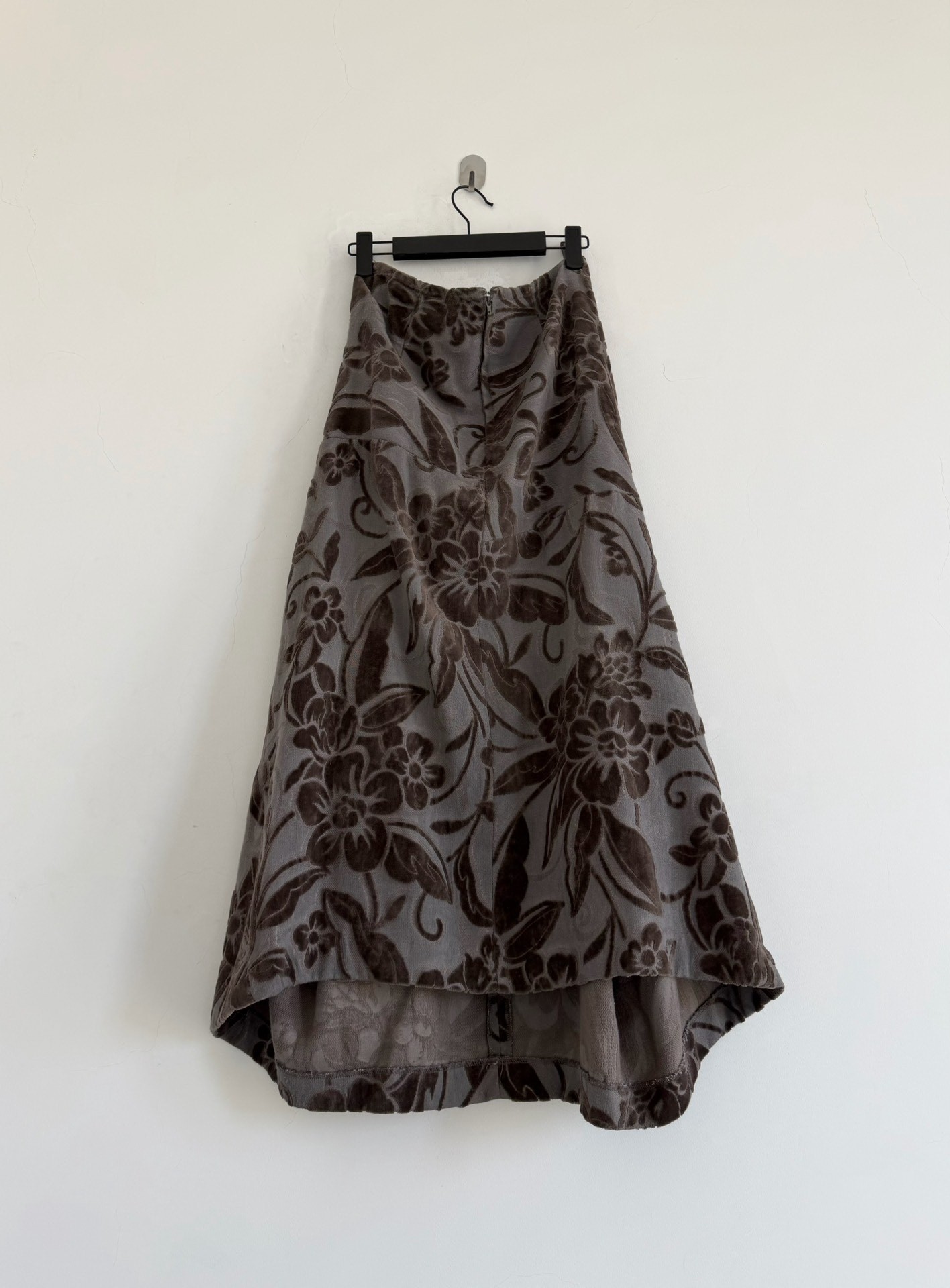 Comme des Garcons Floral Velvet Skirt — label