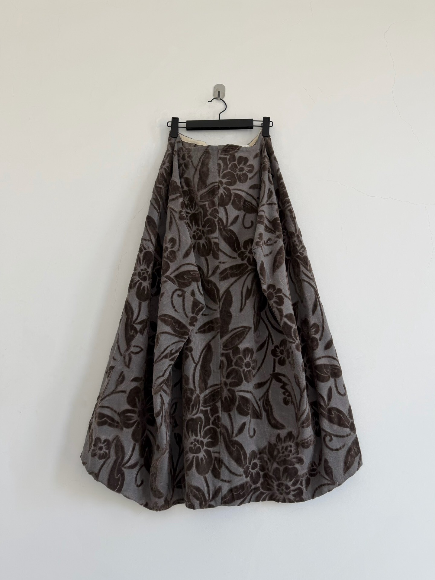 Comme des Garcons Floral Velvet Skirt